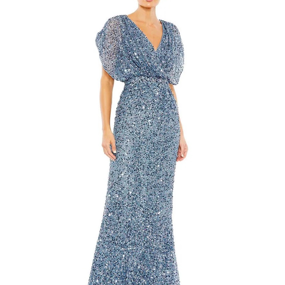 Mac Duggal Midnight Sequin Dress